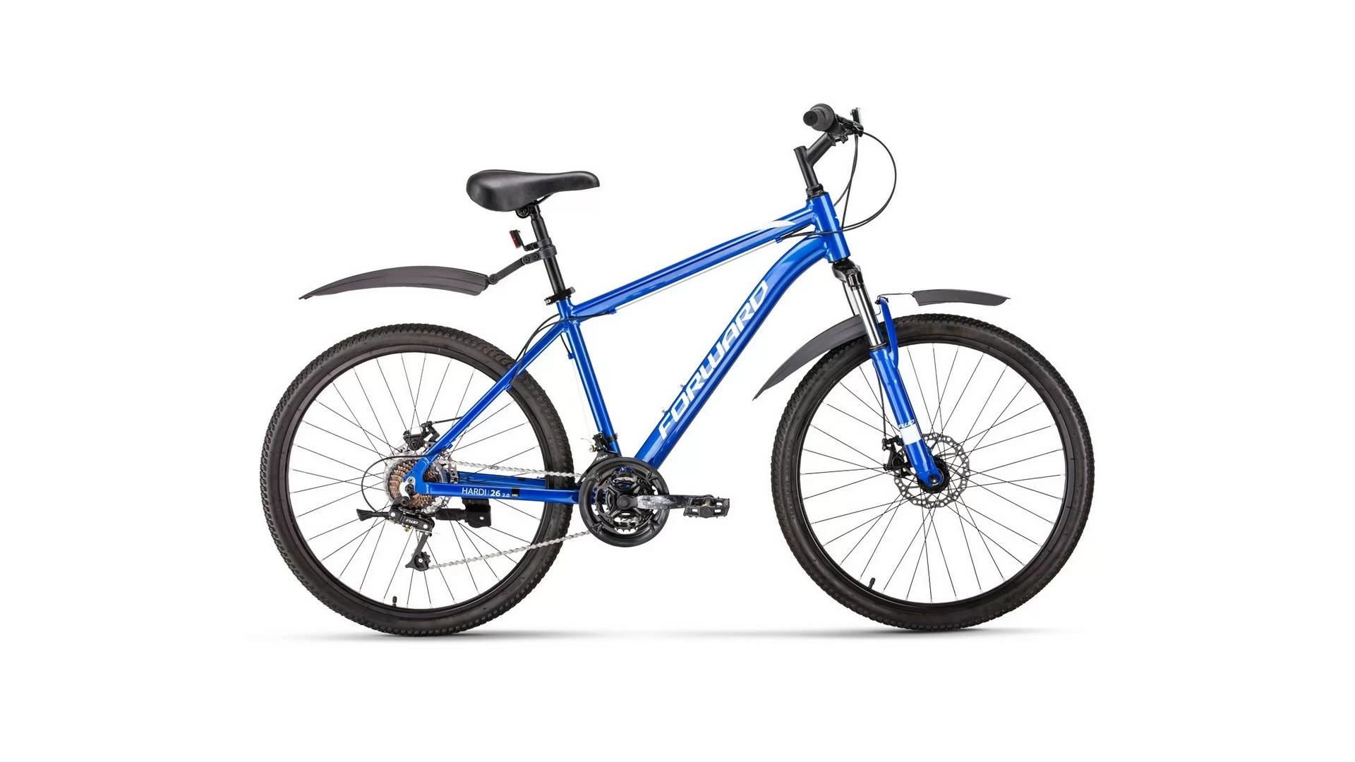 Реальное фото Велосипед Forward Hardi 26 2.0 disc (2020) синий RBKW0M66Q002 от магазина СпортСЕ
