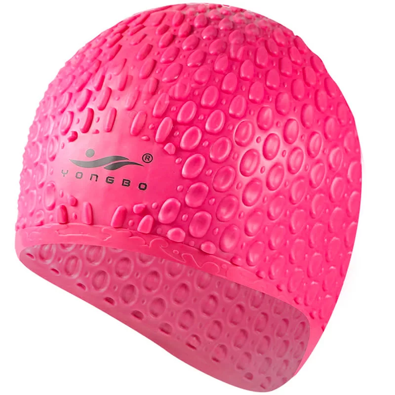 Реальное фото Шапочка для плавания B31552 Bubble Cap розовая 10019115 от магазина СпортСЕ