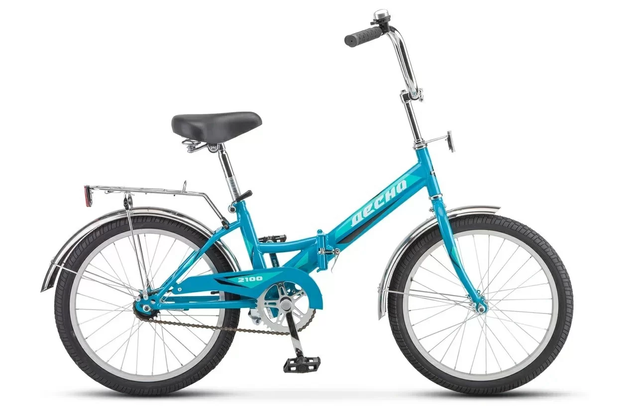 Реальное фото Велосипед Десна-2100 20" (2021) голубой Z011 от магазина СпортСЕ