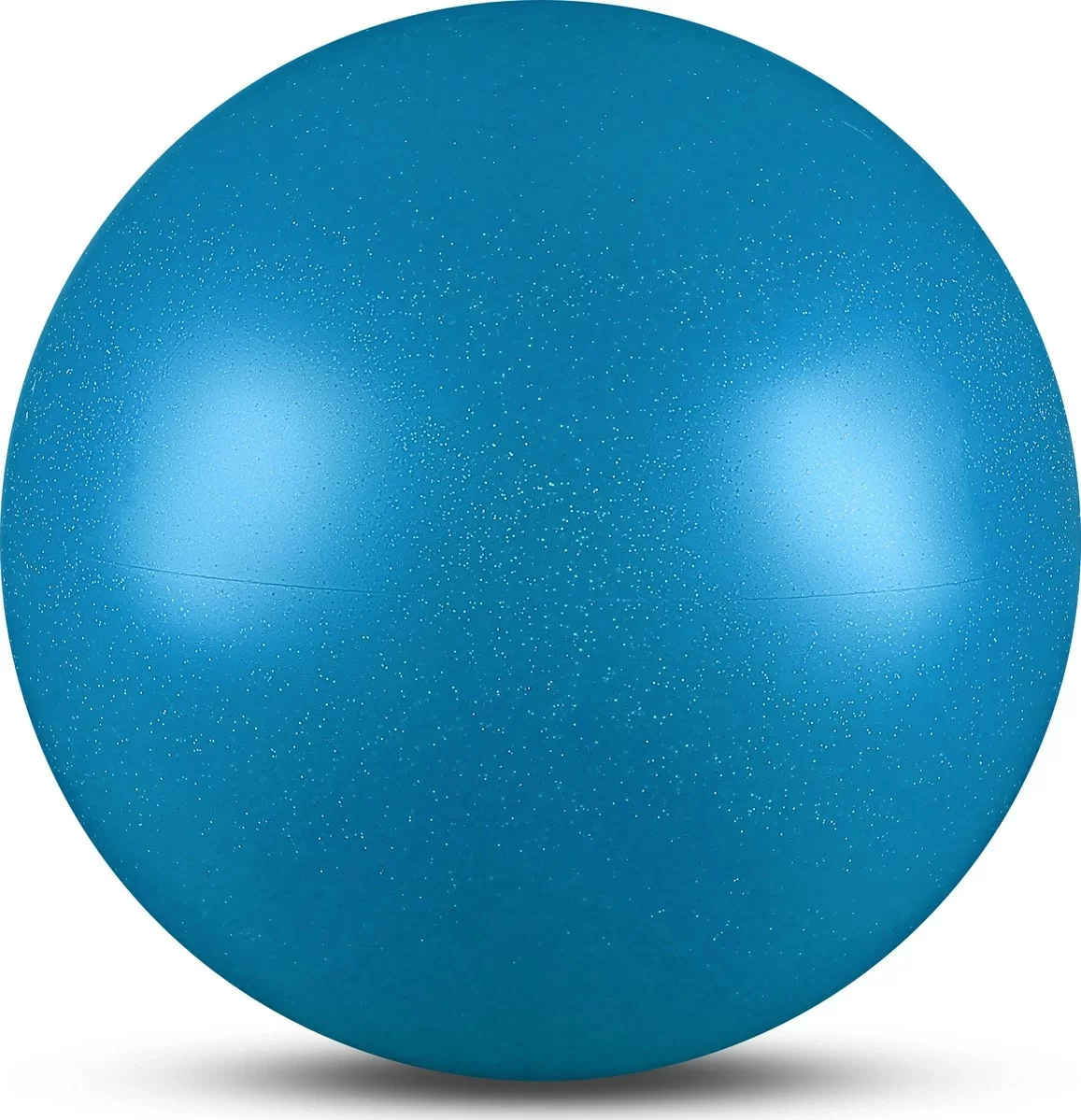Реальное фото Мяч для художественной гимнастики 15 см 280 гр металлик голубой AB2803B от магазина СпортСЕ