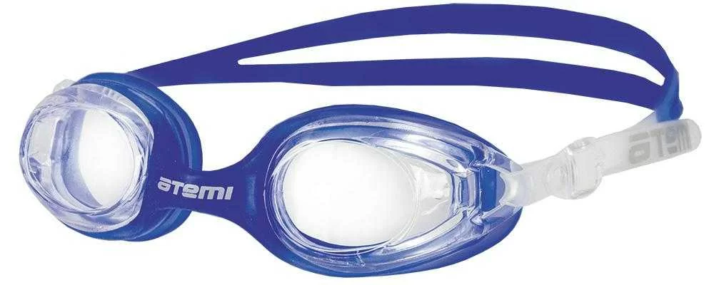 Реальное фото Очки для плавания Atemi N7401 детские силикон синие от магазина СпортСЕ
