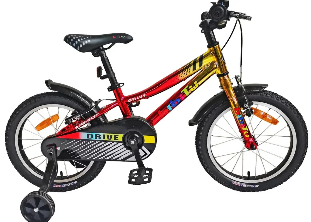Реальное фото Велосипед 20" BIBITU DRIVE, красный/желтый хром (2024) от магазина СпортСЕ