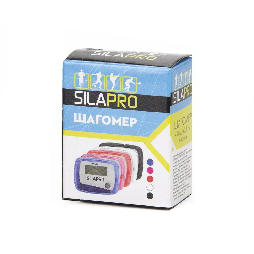 Реальное фото Шагомер Silapro 4.8х3.7х2.1см пластик 190-001 от магазина СпортСЕ