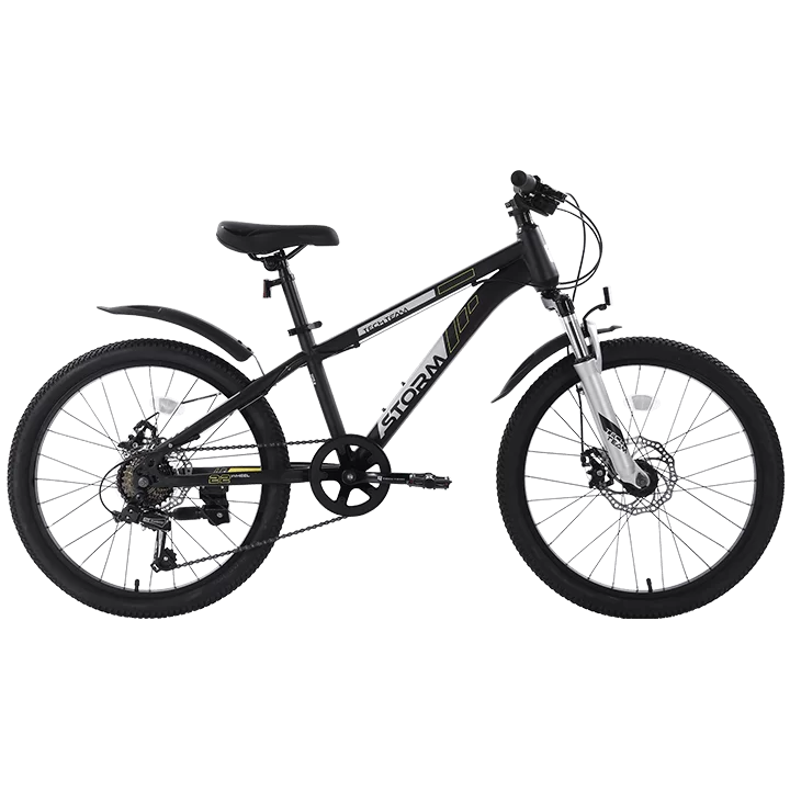 Реальное фото Велосипед TechTeam Storm 22" (2024) черный от магазина СпортСЕ