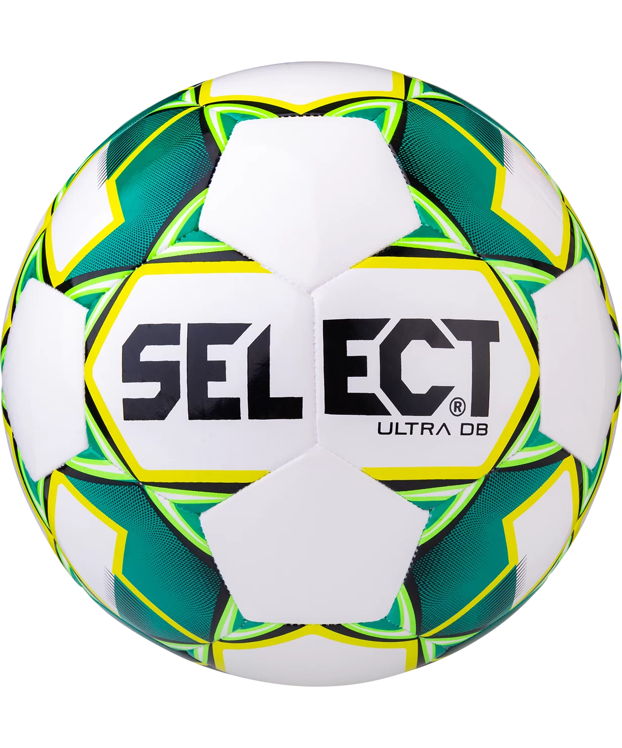 Реальное фото Мяч футбольный Select Ultra DB №5 белый/зеленый/желтый/черный 810218 от магазина СпортСЕ