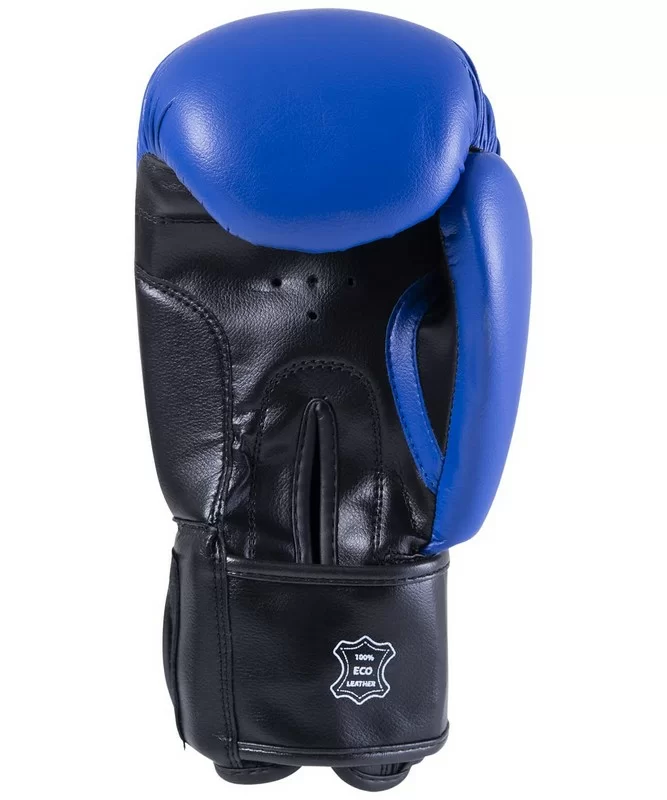 Реальное фото Перчатки боксерские KSA Spider к/з Blue от магазина СпортСЕ