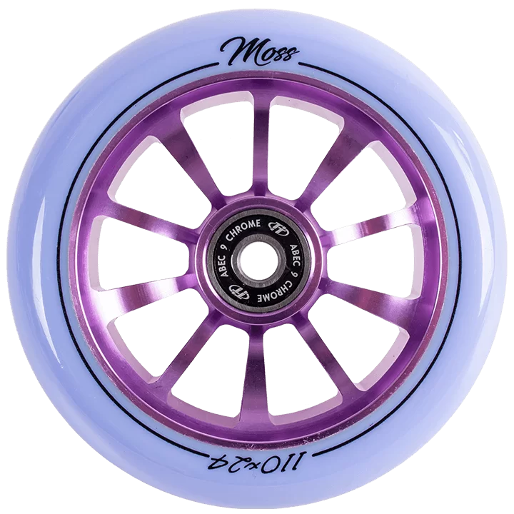 Реальное фото Колесо для самоката TechTeam X-Treme 110*24мм Moss purple от магазина СпортСЕ