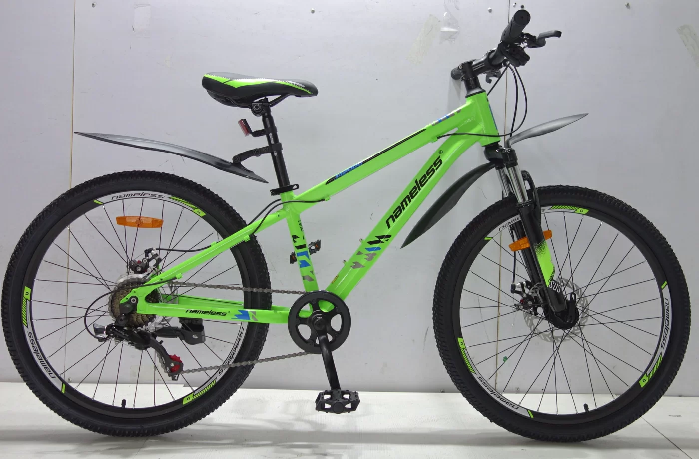 Реальное фото Велосипед 24" Nameless J4200D, салатовый неон, 12,5"  (2024) от магазина СпортСЕ