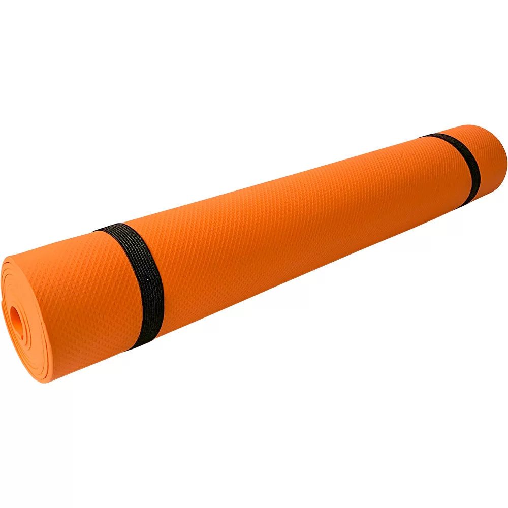 Реальное фото Коврик для йоги B32214 173х61х0,4 см ЭВА оранжевый 10020606 от магазина СпортСЕ