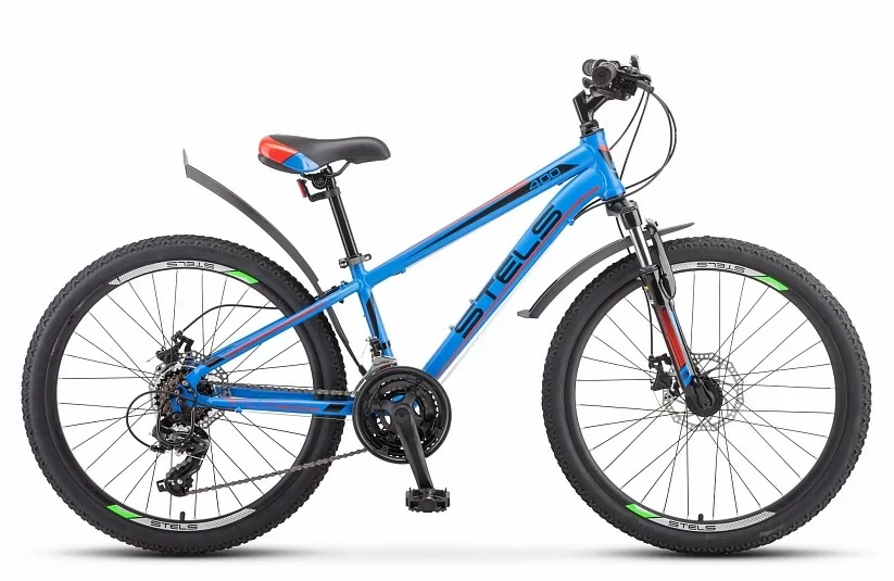 Реальное фото Велосипед Stels Navigator-400 MD 24" (2019) синий/красный F010 от магазина СпортСЕ