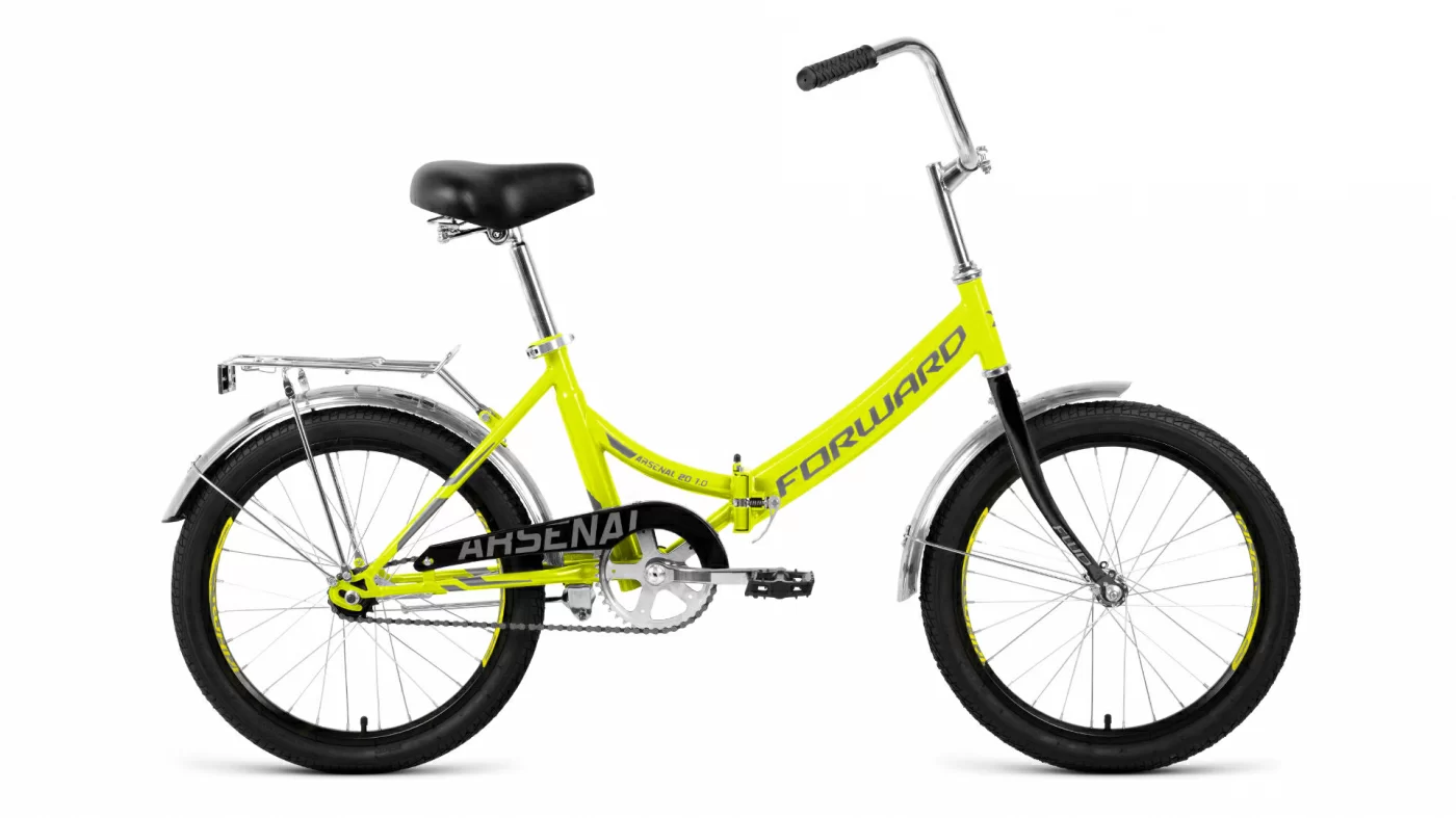 Реальное фото Велосипед Forward Arsenal 20 1.0 скл. (2021) ярко-зеленый/серый RBKW1YF01006 от магазина СпортСЕ