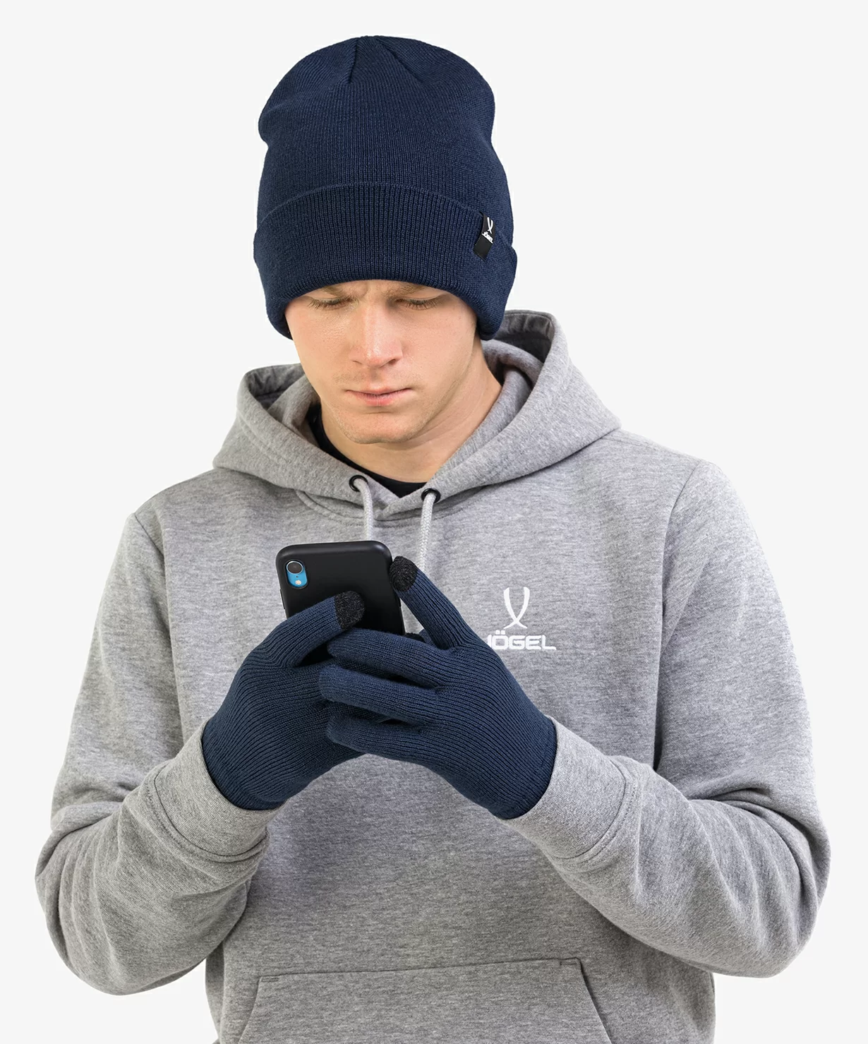 Реальное фото Перчатки зимние ESSENTIAL Touch Gloves, темно-синий - L - L - L - L от магазина СпортСЕ