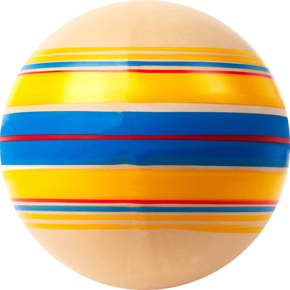 Реальное фото Мяч детский ЭКО диаметр 15 см, резина, мультиколор Р7-150 от магазина СпортСЕ