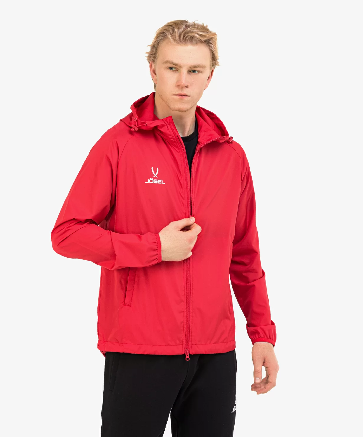 Реальное фото Куртка ветрозащитная CAMP Rain Jacket, красный от магазина СпортСЕ