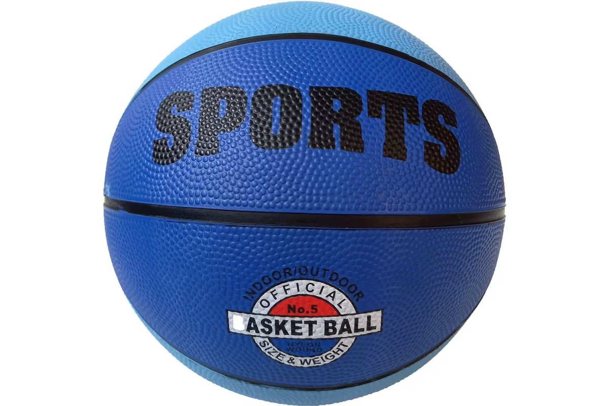 Реальное фото Мяч баскетбольный B32224-2 №7 голубой/синий 10021854 от магазина СпортСЕ
