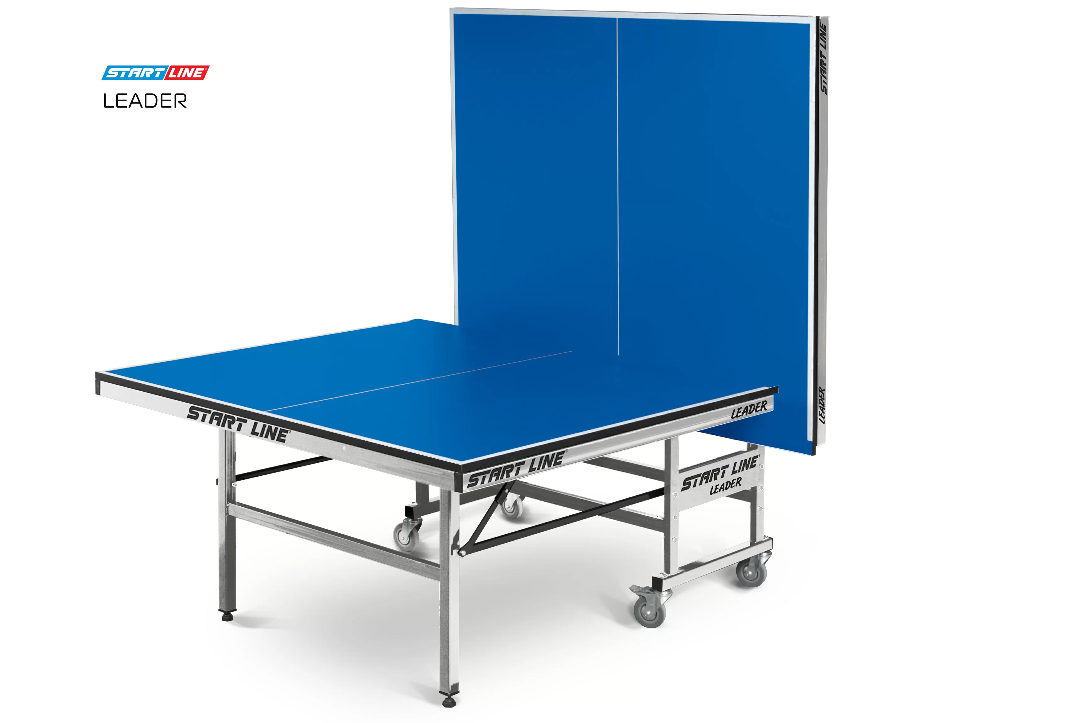 Реальное фото Теннисный стол Start Line Leader blue 60-720 от магазина СпортСЕ