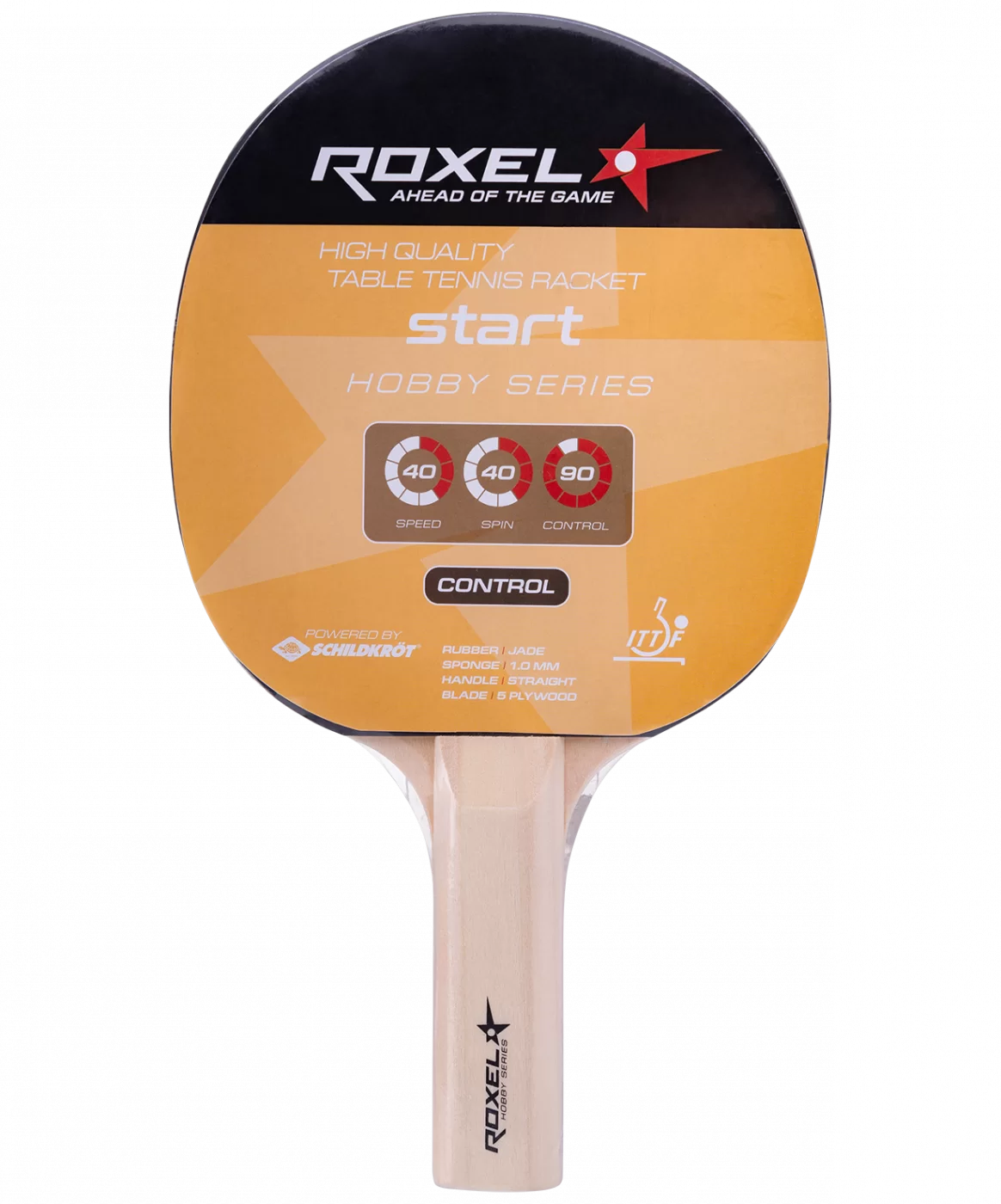 Реальное фото Ракетка для настольного тенниса Roxel Hobby Start прямая УТ-00015353 от магазина СпортСЕ