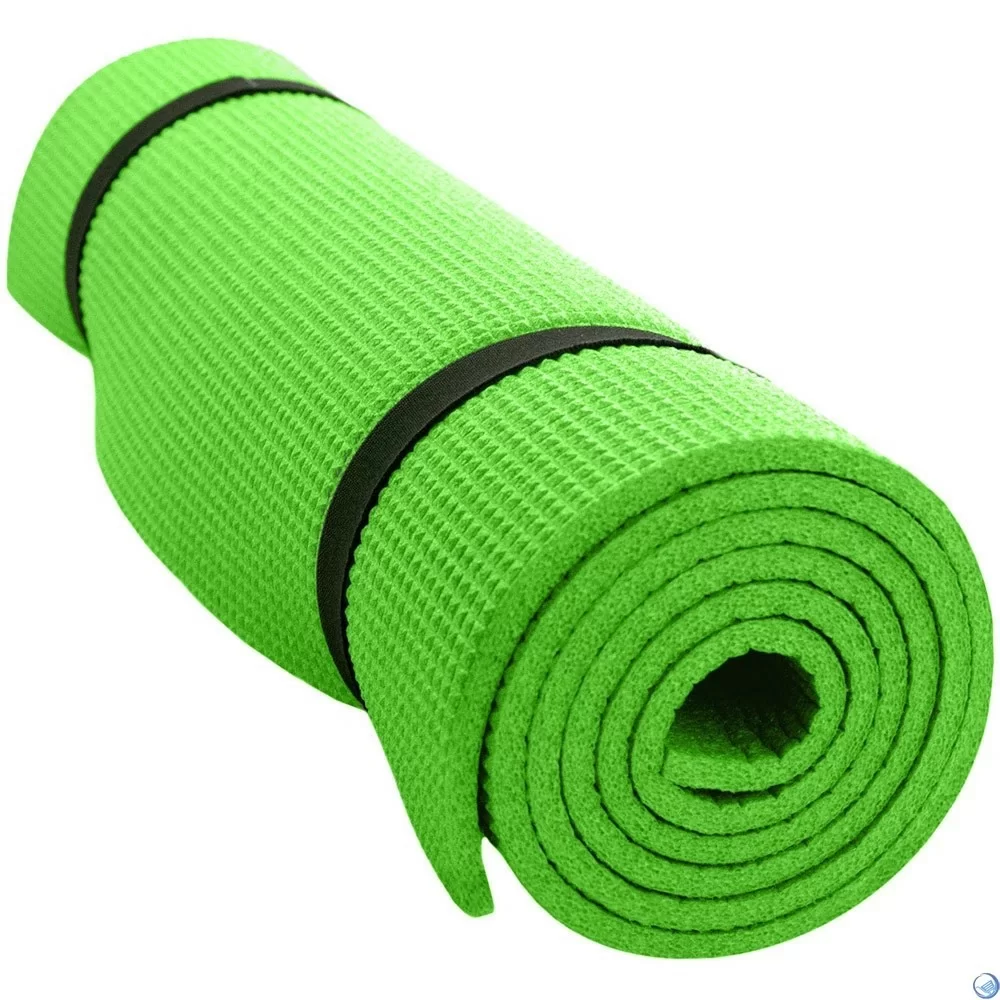 Реальное фото Коврик гимнастический 150х60х0,6 см HKEM1208-06-GREEN зеленый 10019000 от магазина СпортСЕ