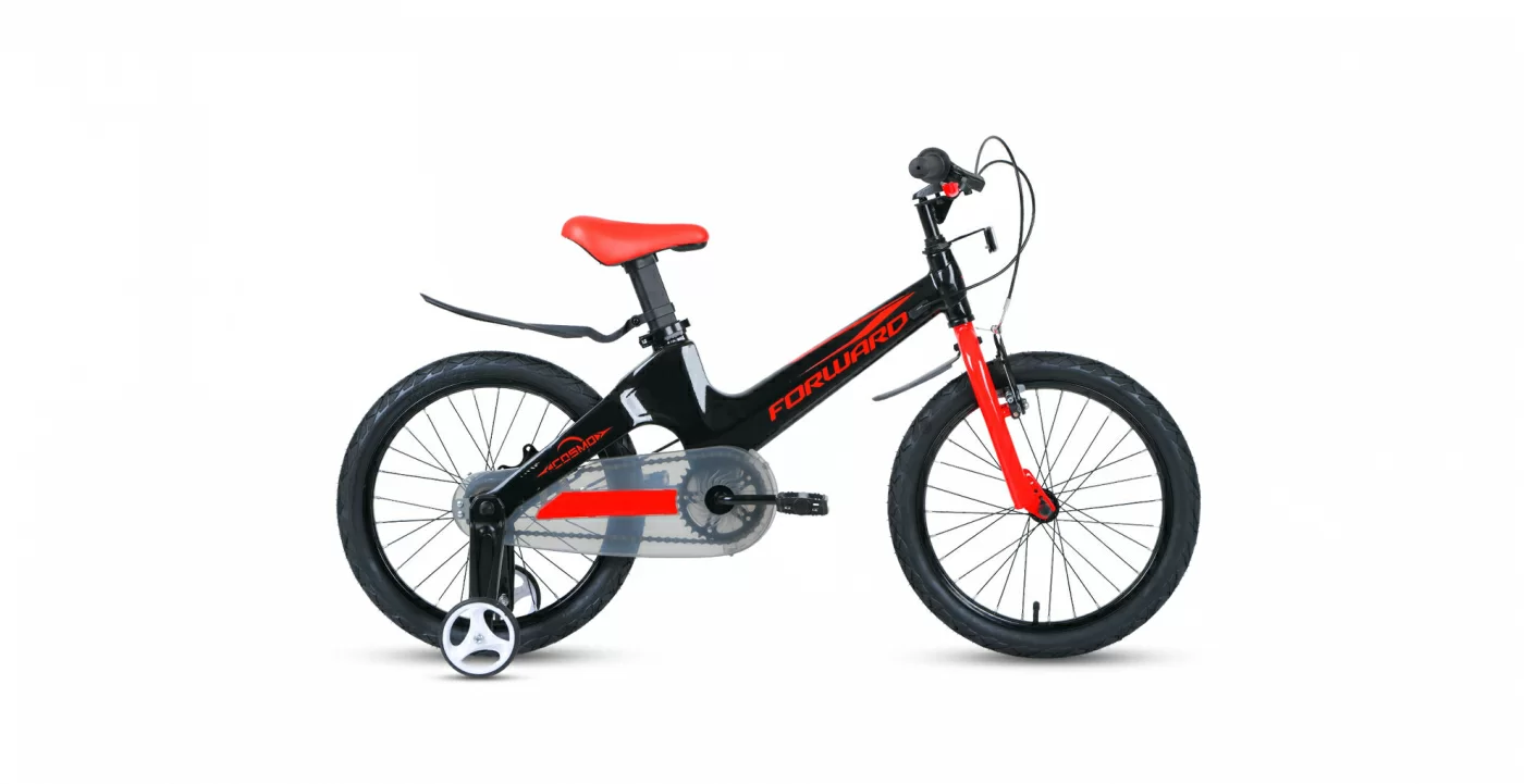 Реальное фото Велосипед Forward Cosmo 18 (2021) черный/красный 1BKW1K7D1007 от магазина СпортСЕ