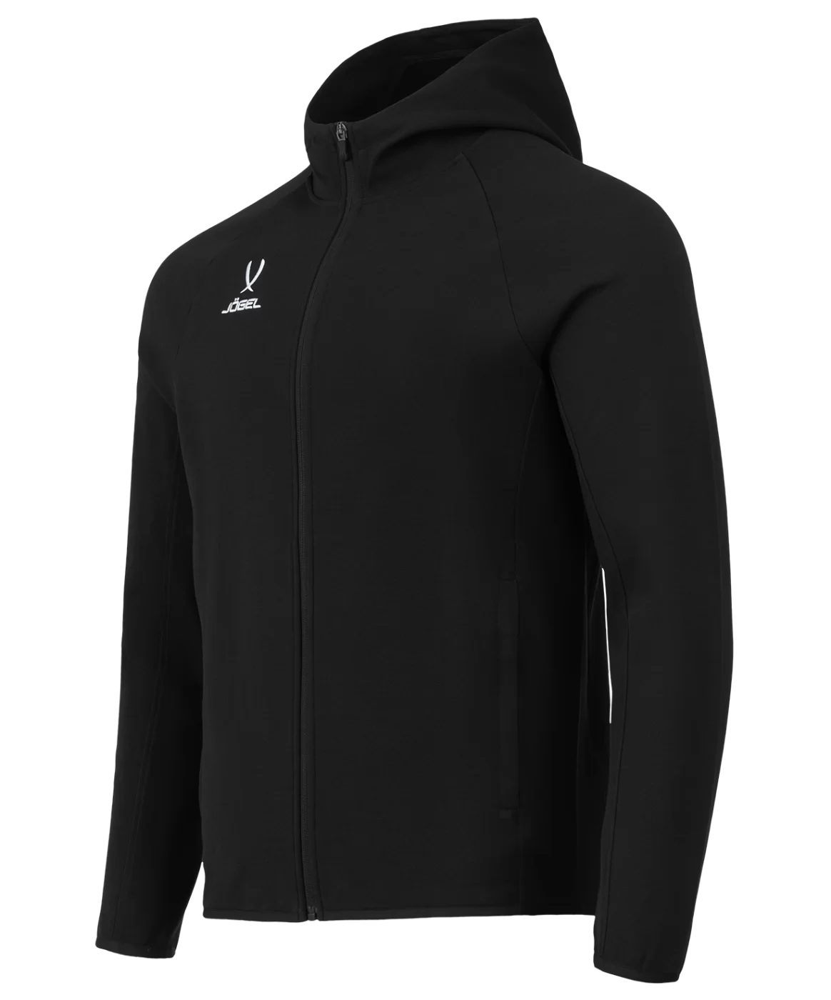Реальное фото Худи на молнии ESSENTIAL Athlete Hooded FZ Jacket, черный от магазина СпортСЕ