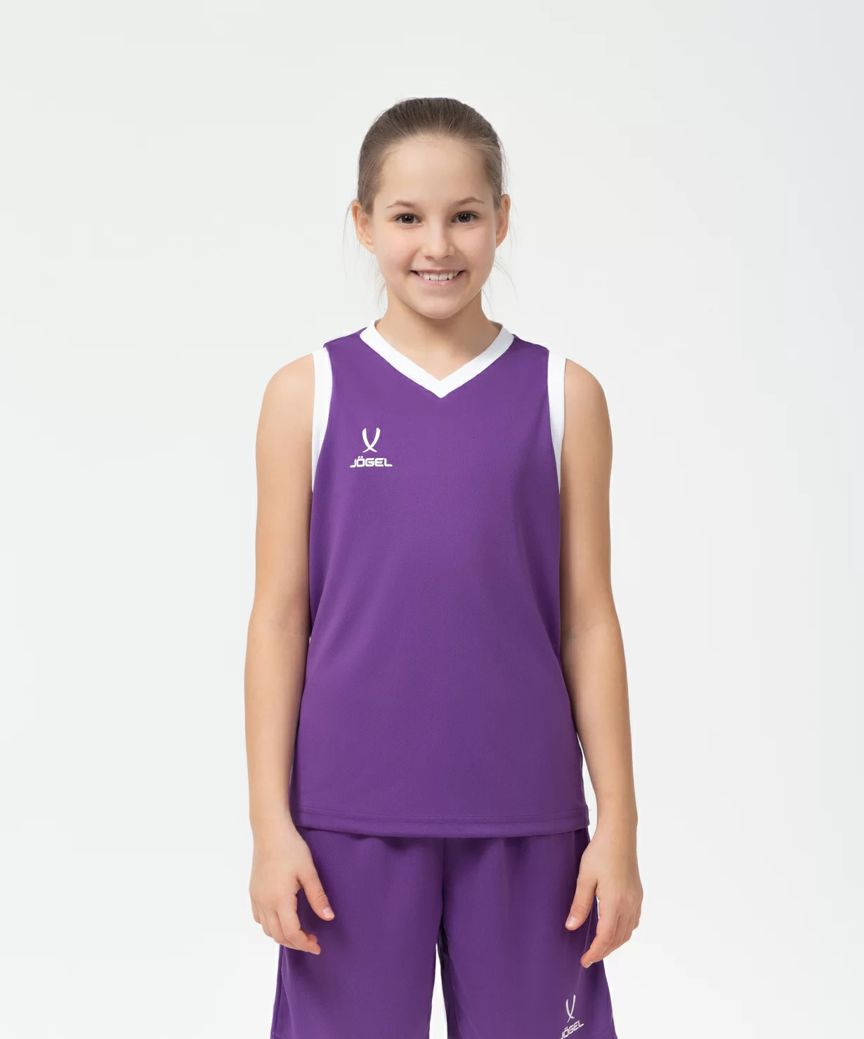 Реальное фото Майка баскетбольная Camp Basic, фиолетовый, детский от магазина СпортСЕ