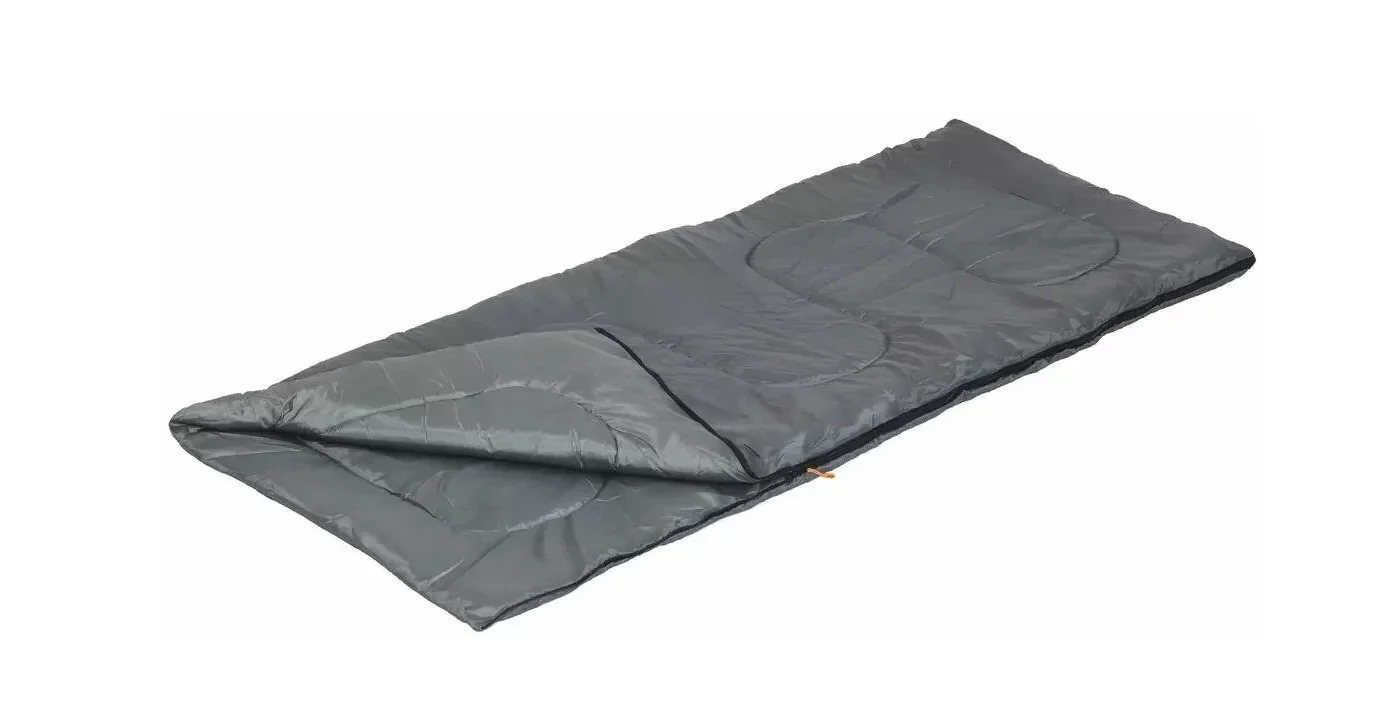 Реальное фото Мешок спальный Следопыт Pioneer 180х73 см. до +10С 1,5 х слойный темно-серый PF-SB-38 от магазина СпортСЕ