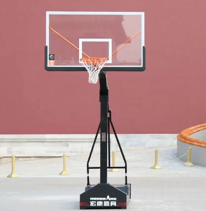 Реальное фото Стойка баскетбольная мобильная 1009. Сертификат FIBA-2024 от магазина СпортСЕ