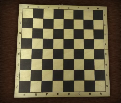 Реальное фото Шахматная доска обиходная лакированная p-8 от магазина СпортСЕ