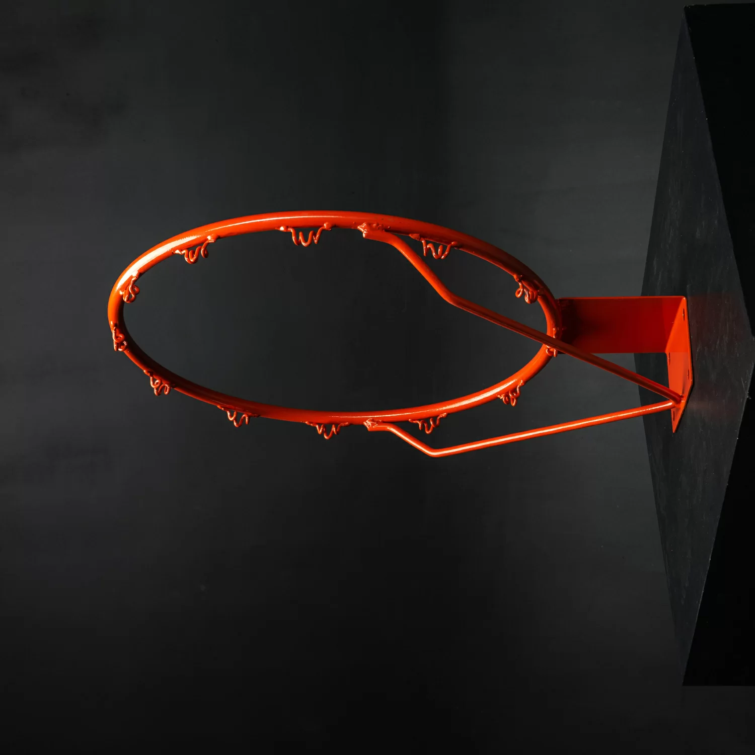 Реальное фото Кольцо баскетбольное DFC R1 45см (18") оранж./красное от магазина СпортСЕ