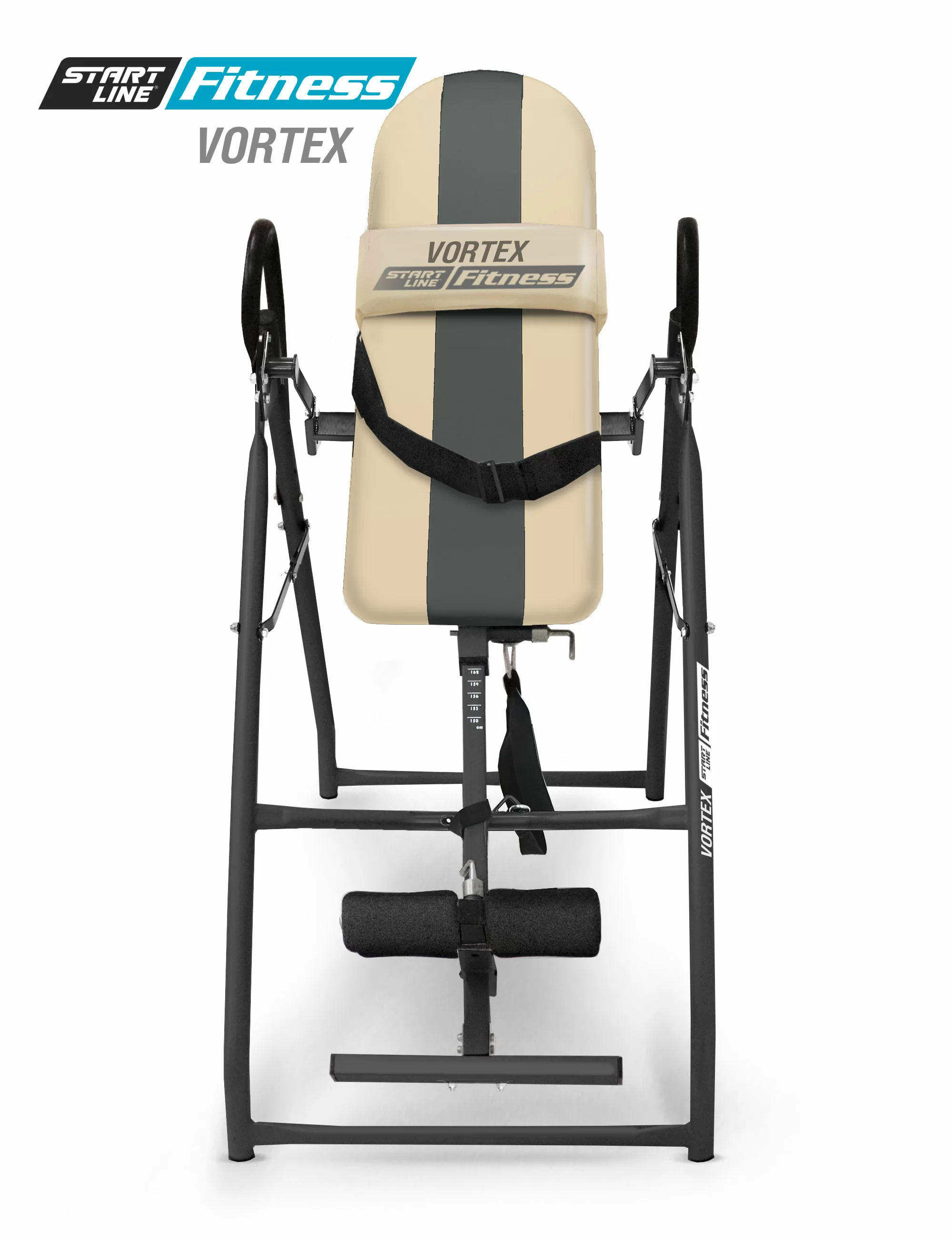 Реальное фото Инверсионный стол Vortex бежево-серый c подушкой SLFIT03-BS от магазина СпортСЕ