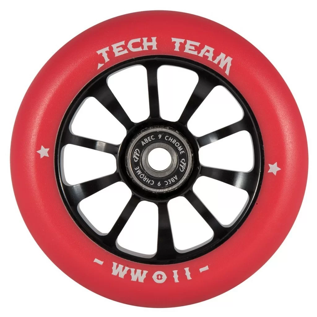 Реальное фото Колесо для самоката TechTeam X-Treme 110 мм Форма Winner красн. от магазина СпортСЕ