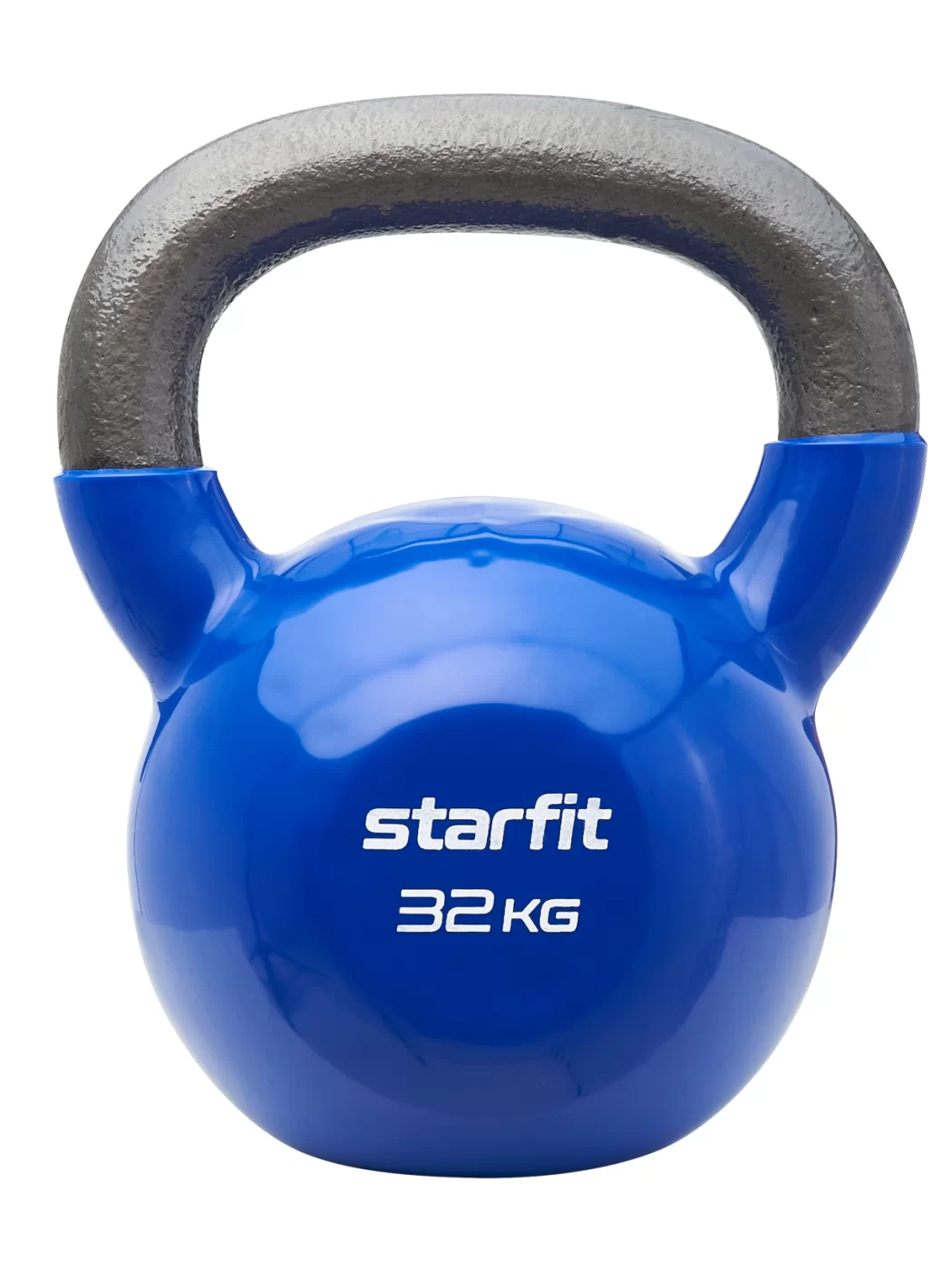 Реальное фото Гиря виниловая 32 кг StarFit DB-401 темно-синий УТ-00018841 от магазина СпортСЕ