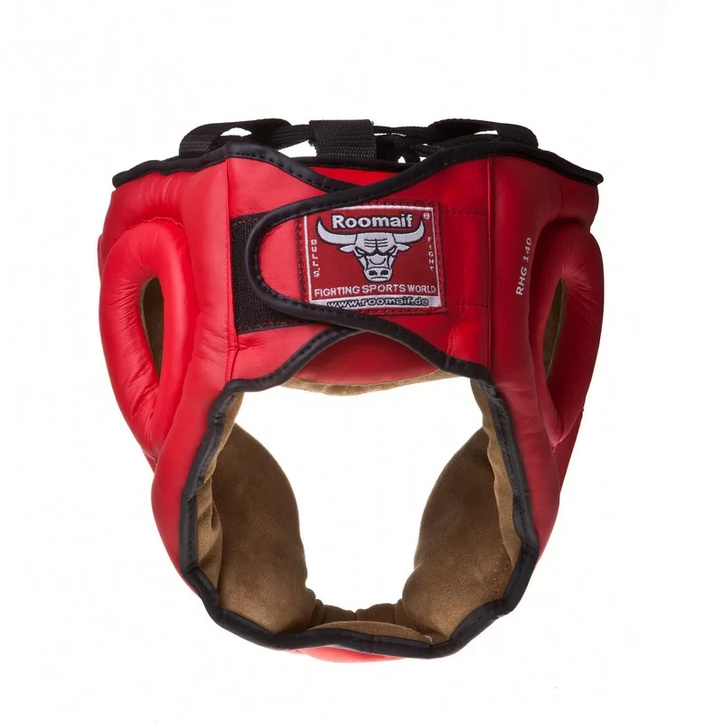 Реальное фото Шлем боксерский Roomaif RHG-140 PL защитный красный от магазина СпортСЕ