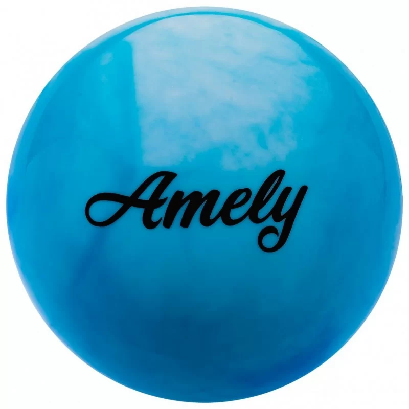 Реальное фото Мяч для художественной гимнастики 15 см Amely AGB-101 син/бел 12849 от магазина СпортСЕ