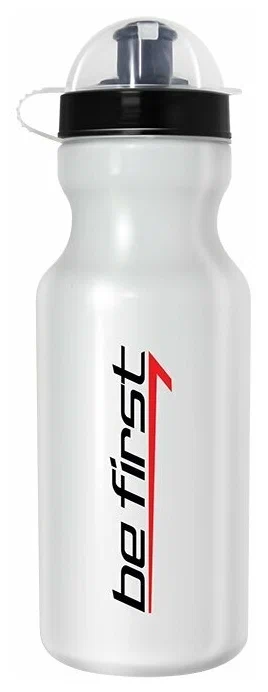 Реальное фото Бутылка для воды Be First 600 мл белая SH 717A-W от магазина СпортСЕ