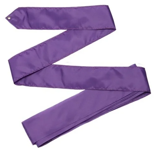 Реальное фото Лента для художественной гимнастики без палочки 6 м фиолетовый СЕ1 от магазина СпортСЕ
