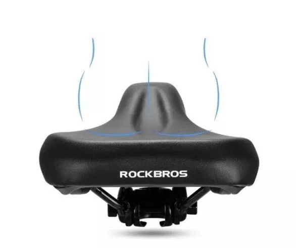 Реальное фото Седло Rockbros комфортное, черное RB_AQ-106 от магазина СпортСЕ