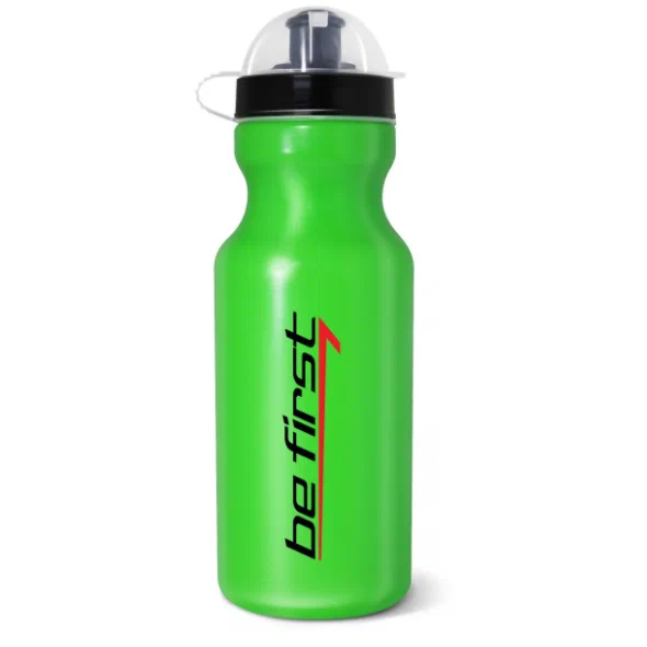 Реальное фото Бутылка для воды Be First 600 мл зеленая SH 717A-G от магазина СпортСЕ