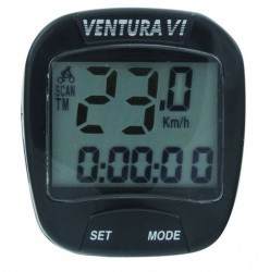 Велокомпьютер 6 функций Ventura VI черный 5-244530