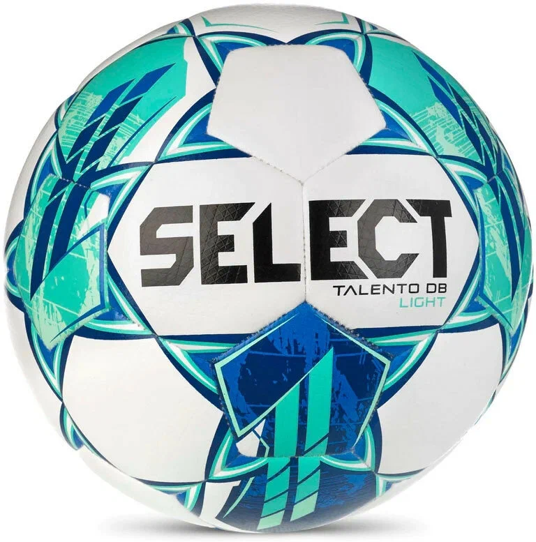 Реальное фото Мяч футбольный Select Talento  DB Light V23 р.5, 32п, ПУ, гибрид.сш, бело-зеленый 0775860004 от магазина СпортСЕ