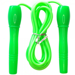 Скакалка 2.8м E32631-2 ПВХ с анатомическими пластиковыми ручками зеленый 10019965