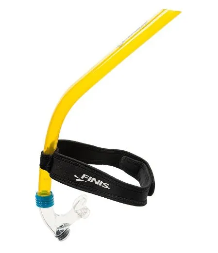 Реальное фото Тренажер дыхательный Mad Wave Finis Junior Snorkel 1.05.009.44 One size Lilac M0777 03 0 00W от магазина СпортСЕ