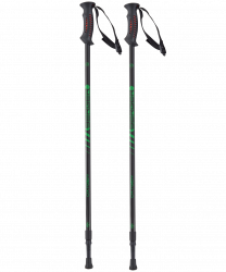 Палки для скандинавской ходьбы Berger Oxygen 77-135 см 2-секционные черный/зеленый УТ-00019907