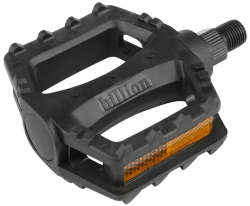 Педали Wellgo LU-968 ось 1/2" со светоотражателями, пластиковые чёрный 360015