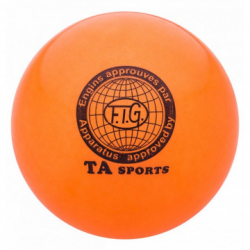 Мяч для художественной гимнастики 15 см 400 г оранжевый I-1