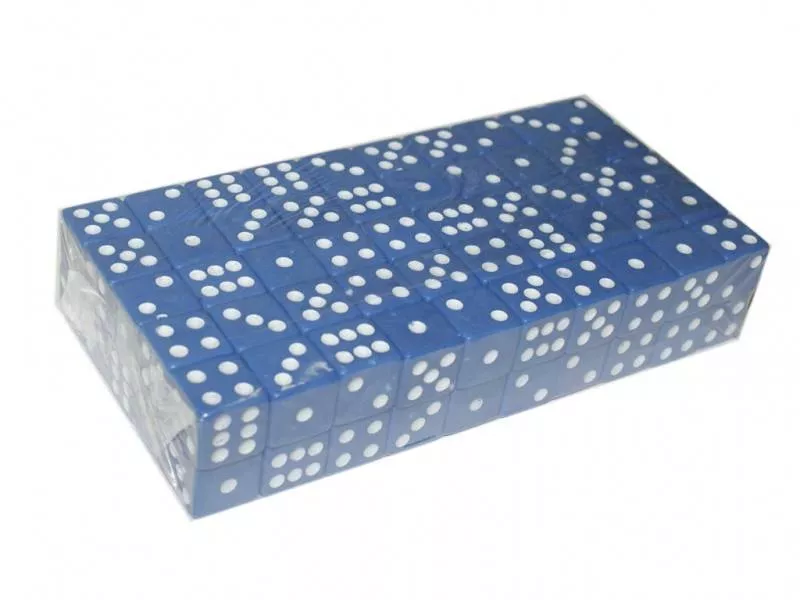 Реальное фото Кубик игровой №15 синий К15#-С 26026 от магазина СпортСЕ