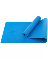 Коврик для йоги StarFit FM-101 PVC 183x61х0,4 см синий ЦБ-00001467