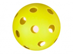 Мяч для флорбола F7322 желтый 01170