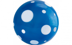 Мяч детский 23см Горошек MD-23-03 ПВХ сине-белый