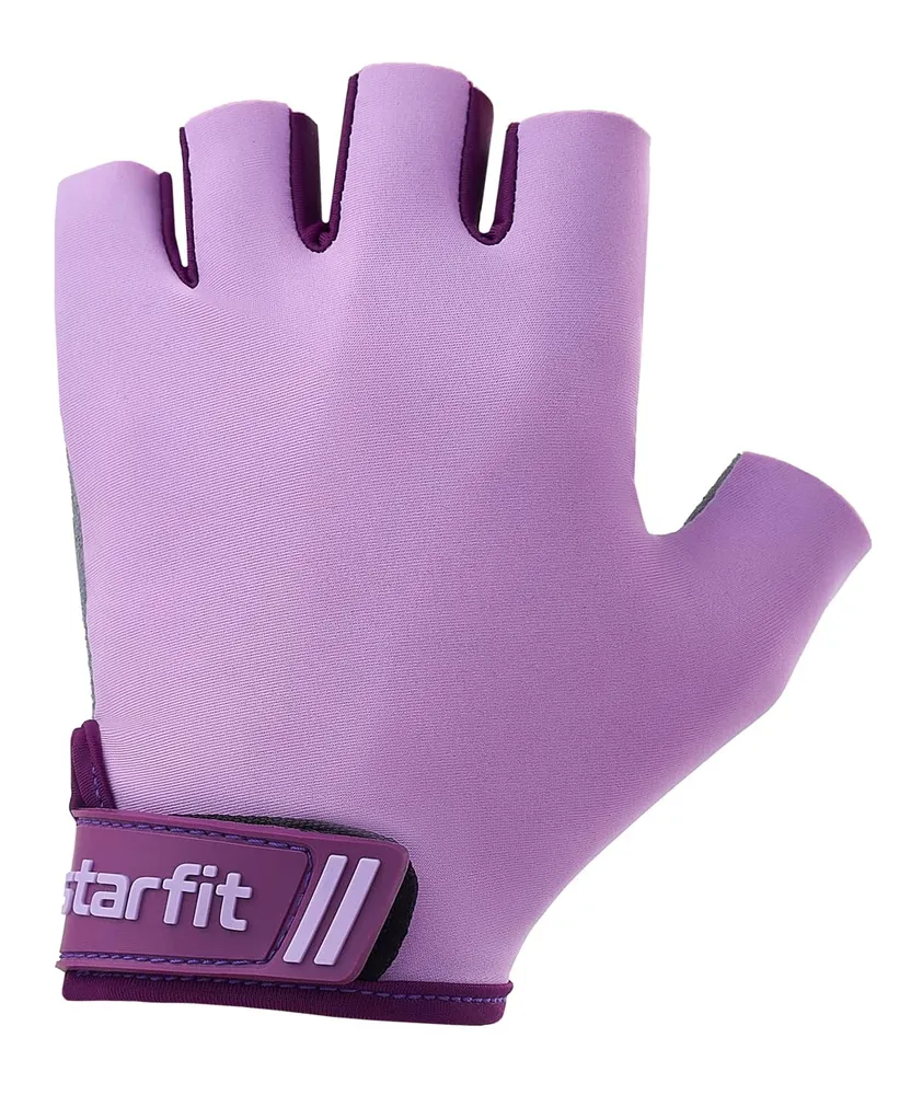 Реальное фото Перчатки StarFit WG-101 фиолетовый УТ-00020807 от магазина СпортСЕ